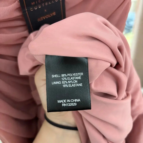 Michael Costello x Revolve Hilary Gown Blush Pink Size XS NWT - Picture 7 of 8